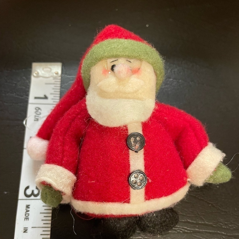 Santa felt ornament Christmas decorations stuffed plush - Picture 5 of 5